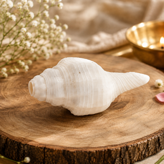 Authentic Shankh – Premium Original Sacred Conch Shell for Divine Pooja Rituals