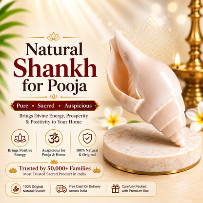 Natural Shankh for Pooja