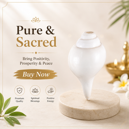 Original Vishnu Shankh | Sacred Conch for Vishnu Pooja
