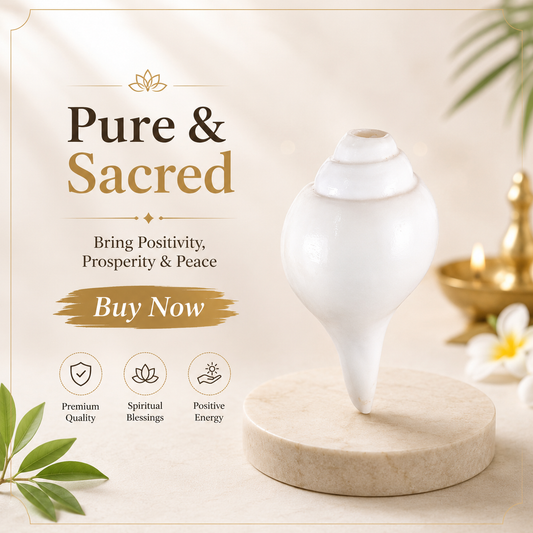 Original Vishnu Shankh | Sacred Conch for Vishnu Pooja