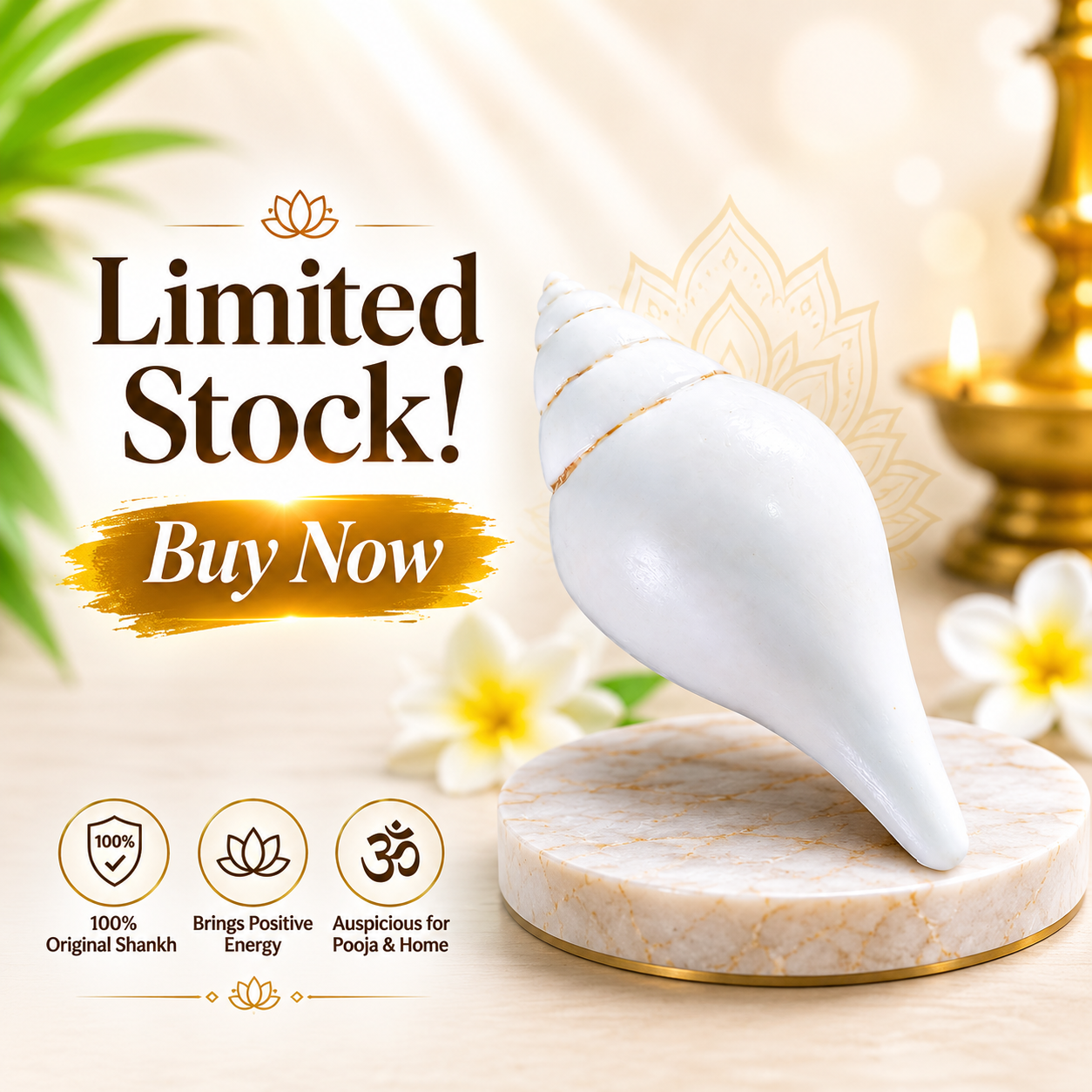 Dakshinavarti Shankh | 100% Original Premium Spiritual and Rare Product